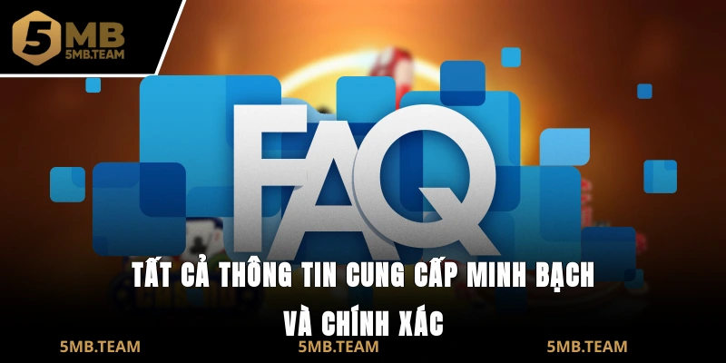 Tất cả thông tin cung cấp minh bạch và chính xác